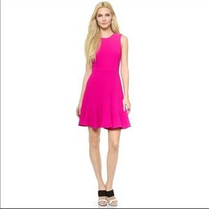 Rebecca Taylor Sleeveless Crepe Flippy Dress